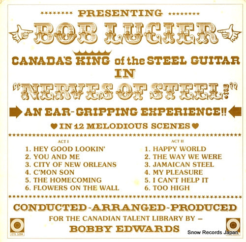 LUCIER, BOB nerves of steel CTL5204