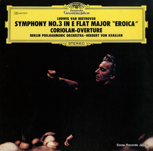 KARAJAN, HERBERT VON ludwig van beethoven; symphony no.3 in e flat major "eroica" MG2019