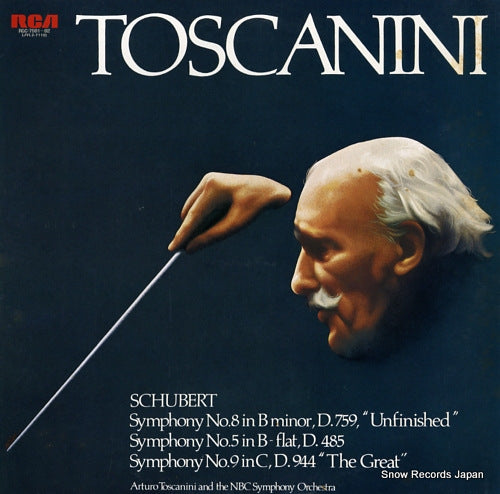 TOSCANINI, ARTURO schubert; symphony no.8 in b minor, d.759, "unfinished" RGC-7581-82
