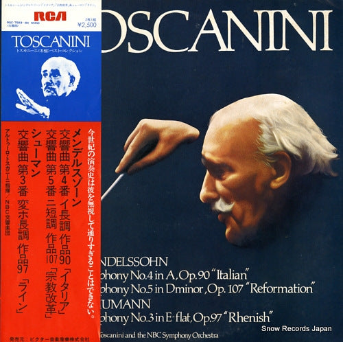 TOSCANINI, ARTURO mendelssohn; symphony no.4 in a, op.90 "italian" RGC-7583-84