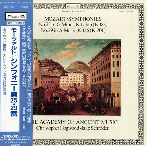HOGWOOD, CHRISTOPHER mozart; symphonies no.25 & 29 L28C-1099