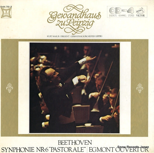 MASUR, KURT beethoven; synphonie nr.6 "pastorale" CD4K-7512