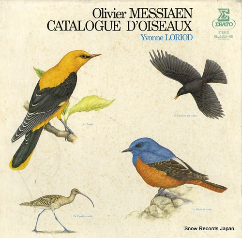 LORIOD, YVONNE messiaen; catalogue d'oiseaux REL-5505-08
