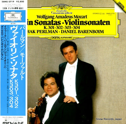 PERLMAN, ITZHAK mozart; sonate fur klavier und violine g - dur kv301 28MG0719
