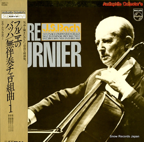 FOURNIER, PIERRE bach; suites for unaccompanied cello no.2, no.3, no.6 30PC-11
