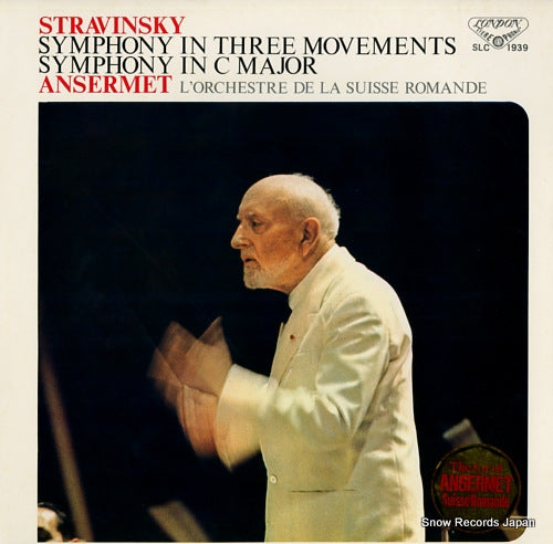 ANSERMET, ERNEST stravinsky; symphony in three movements SLC1939