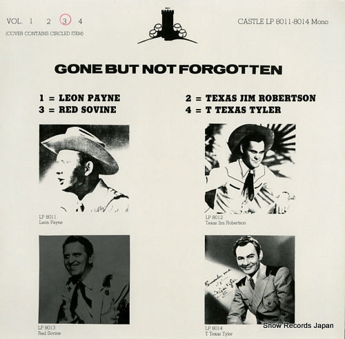 SOVINE, RED gone but not forgotten vol.3 CASTLELP8013