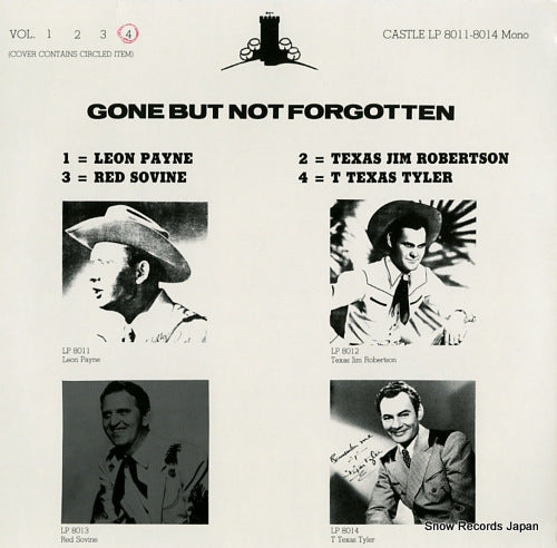 TYLER, T TEXAS gone but not forgotten vol.4 CASTLELP8014