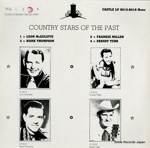 THOMPSON, HANK country stars of the past vol.3 CASTLELP8017