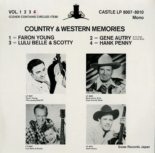 PENNY, HANK country & western memories vol.4 CASTLELP8010