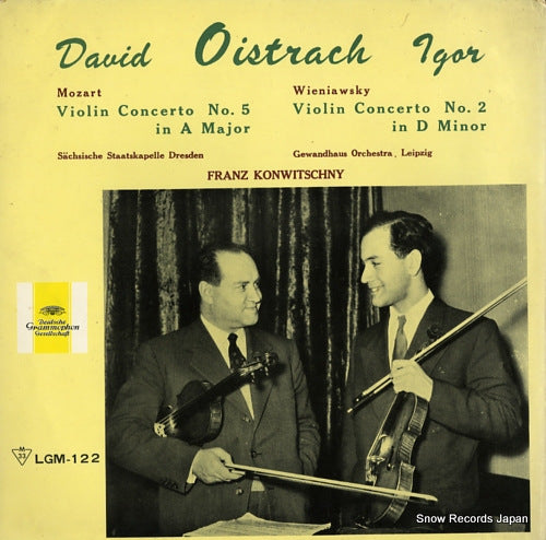 OISTRACH, DAVID, AND IGOR mozart; violin concerto no.5 in a major LGM-122
