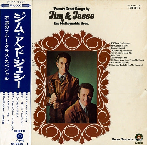 JIM AND JESSE twenty great songs by jim & jesse CP-8850-1