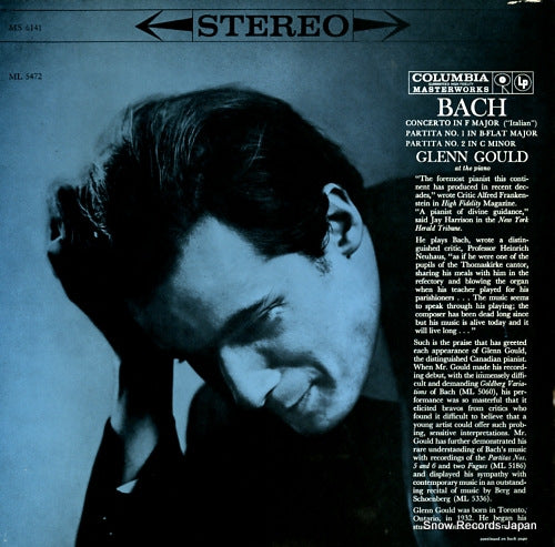 GOULD, GLENN bach; "italian" concerto MS6141