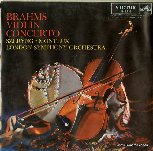 MONTEUX, PIERRE brahms; violin concerto LS-2218