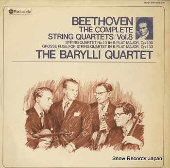 BARYLLI QUARTET, THE beethoven; the complete strings quartets vol.8 OW-8008-AW