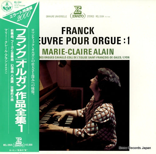ALAIN, MARIE - CLAIRE franck; l'oeuvre pour orgue : 1 REL-3164