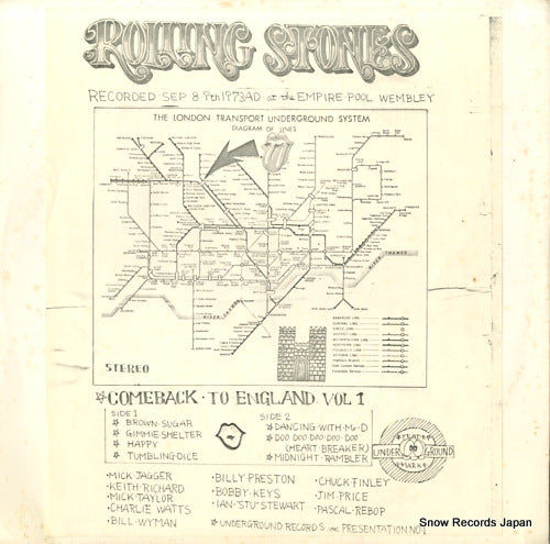 ROLLING STONES, THE come back to england vol 1 OG-787