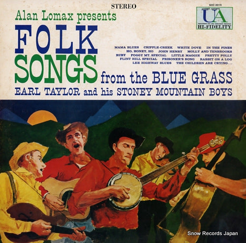 TAYLOR, EARL folk songs from the blue grass GXC2015