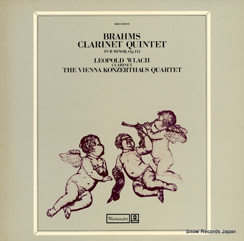 WLACH, LEOPOLD brahms; clarinet quintet in b minor, op.115 IWB-60003
