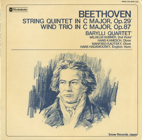 BARYLLI QUARTET beethoven; string quintet in c major, op.29 OW-8087-AW