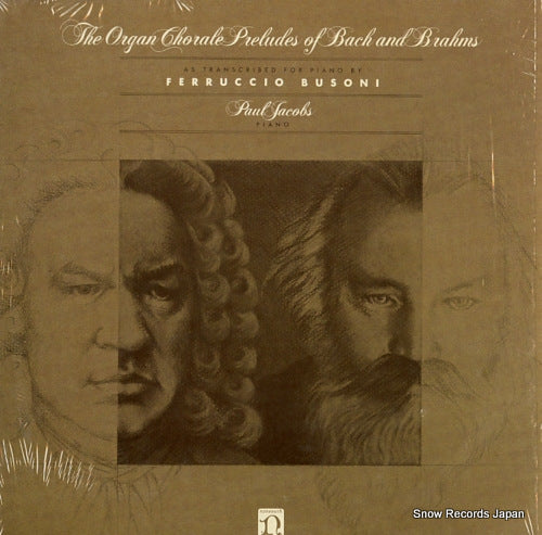 JACOBS, PAUL the organ chorale preludes of bach and brahms G-5038H/H-71375