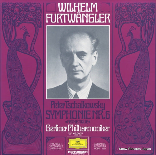 FURTWANGLER, WILHELM tschaikowsky; symphonie nr.6 "pathetique" MG6005