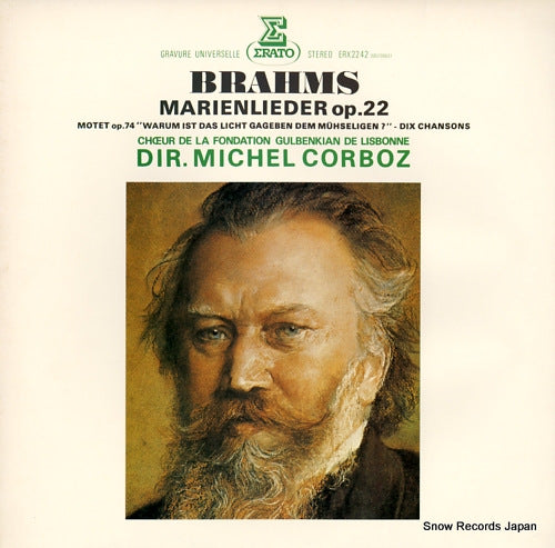 CORBOZ, MICHEL brahms; marienlieder op.22 ERX2242
