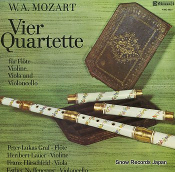 GRAF, PETER-LUKAS mozart; vier quartette fur flote, violine, viola und violoncello K18C9527