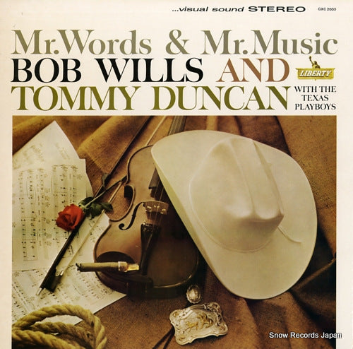 WILLS, BOB, AND TOMMY DUNCAN mr. words & mr. music GXC2003