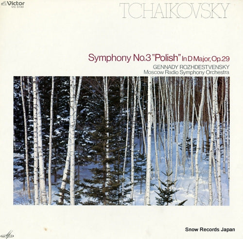ROZHDESTVENSKY, GENNADY tchaikovsky; symphony no.3 "polish" in d major, op.29 VIC-5180