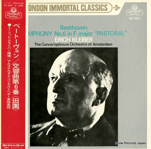 KLEIBER, ERICH beethoven; symphony no.6 in f major "pastoral" MZ5014
