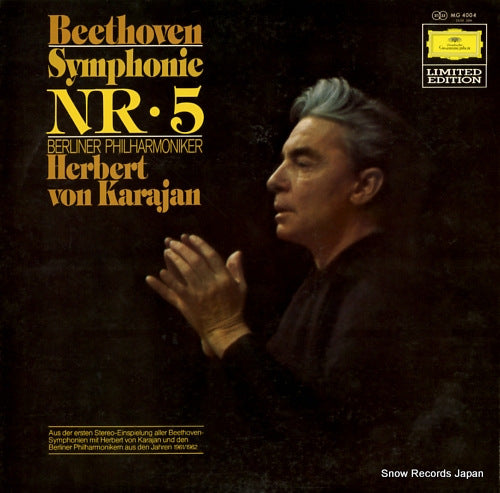 KARAJAN, HERBERT VON beethoven; symphonie nr.5 MG4004