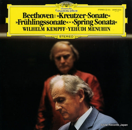 KEMPFF, WILHELM beethoven; kreutzer - sonate 28MG0034