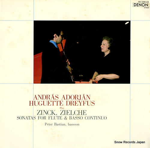 ADORJAN, ANDRAS zinck, zielche; sonatas for flute and basso continuo OX-1248-AX