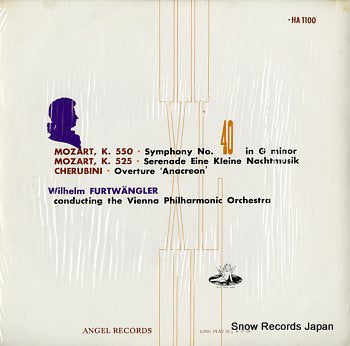 FURTWANGLER, WILHELM mozart; k.550 sympony no.40 in g minor HA1100
