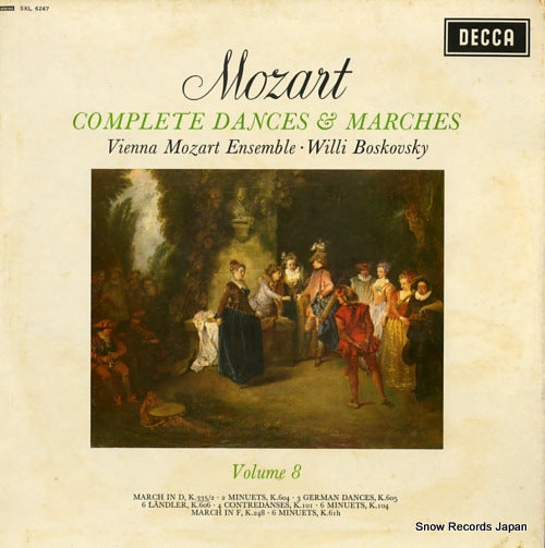 BOSKOVSKY, WILLI mozart: complete dances & marches vol.8 SXL6247