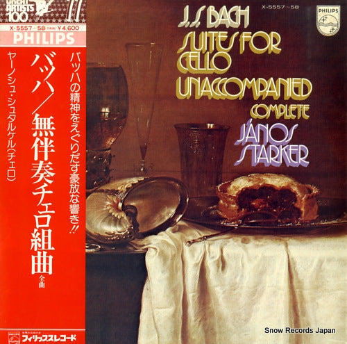STARKER, JANOS bach; suites for cello unaccompanied (complete) X-5557-58