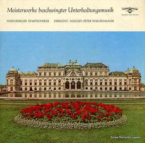 WALDENMAIER, AUGUST-PETER meisterwerke beschwingter unterhaltungsmusik SM3005