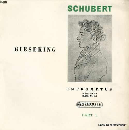 GIESKING, WALTER schubert; impromptus - part 1 OL-3174