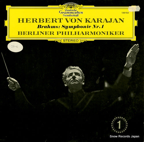 KARAJAN, HERBERT VON brahms; symphonie nr.1 c - moll op.68 SLPM138924