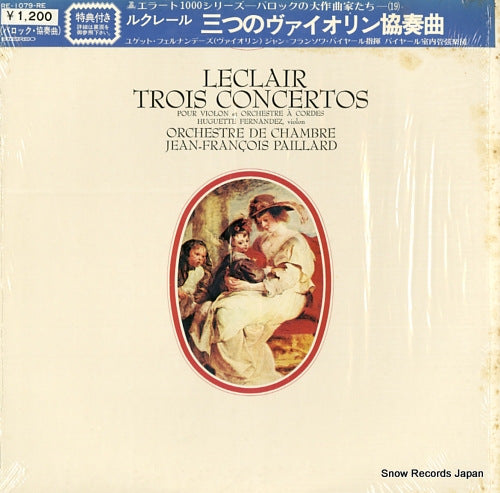 PAILLARD, JEAN-FRANCOIS leclair; trois concertos RE-1079-RE