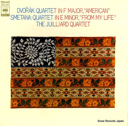 JUILLIARD QUARTET, THE dvorak; quartet in f major, "american" SONC10034