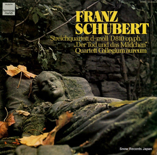 QUARTETT COLLEGIUM AUREUM schubert; streichquartett d - moll d 810 op. ph. "der tod und das madchen" ULS-3180-H