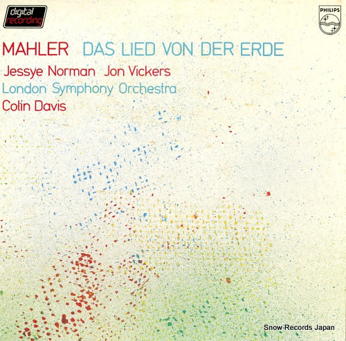 DAVIS, COLIN mahler; das lied von der erde 28PC-43