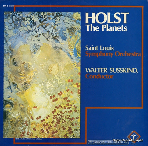 SUSSKIND, WALTER holst; "the planets," suite for large orchestra, op.32 QTV-S34598