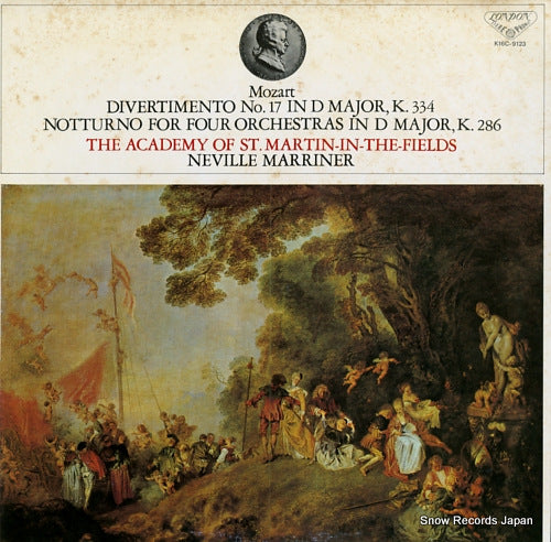 MARRINER, NEVILLE mozart; divertimento no.17 in d major, k.334 K16C-9123