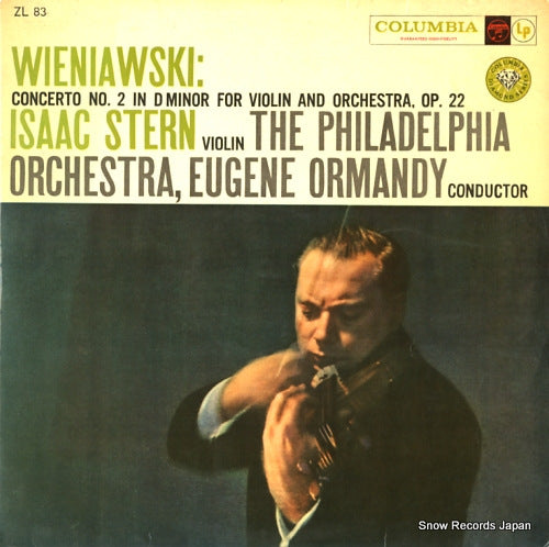 STERN, ISAAC wieniawski; concerto no.2 in d minor for violin and orchestra, op.22 ZL83
