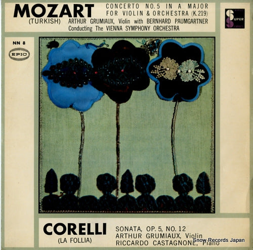 GRUMIAUX, ARTHUR mozart; concerto no.5 in a major for violin and orchestra(k.219) NN8