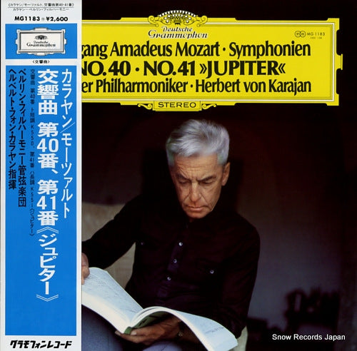 KARAJAN, HERBERT VON mozart; symphonien no.40, no.41 "jupiter" MG1183