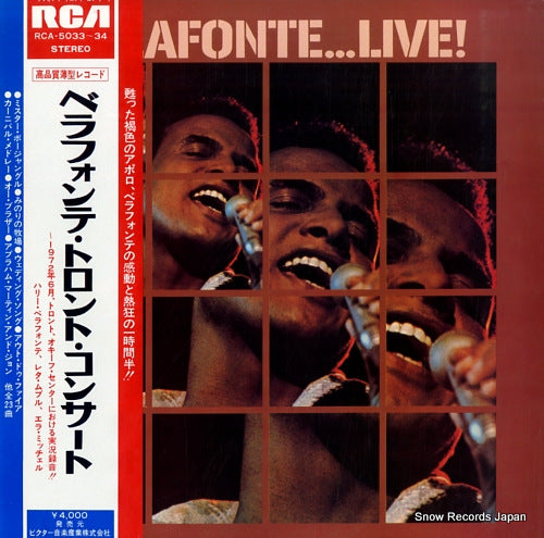 BELAFONTE, HARRY belafonte live RCA-5033-34